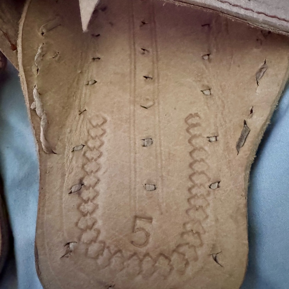 Handcrafted Tan Leather Sandals NWOT - Picture 5 of 9